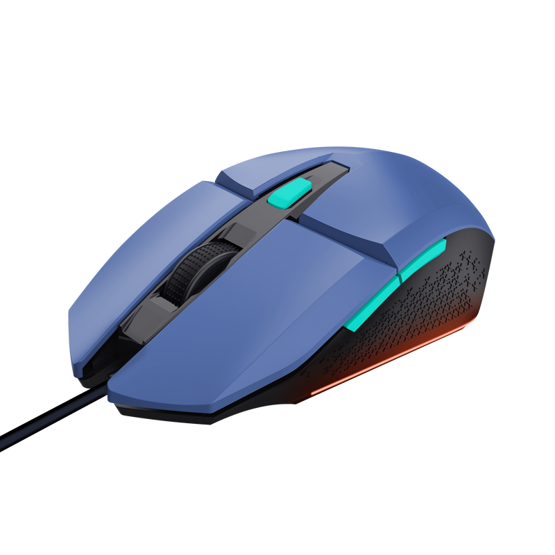 Mouse Gaming Trust GXT109B FELOX, 6400 DPI, Albastru - imaginea 1