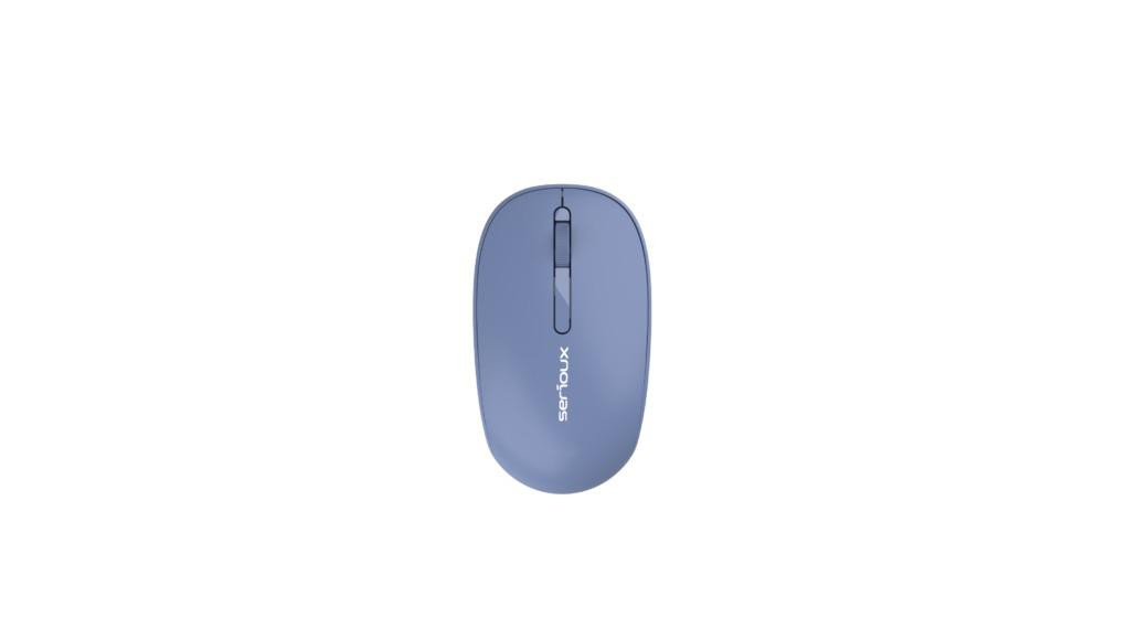 Mouse Serioux Spark 215 Wireless Albastru, Senzor: Optic, DPI: 1000, conexiune: Dongle USB 2,4 GHz, banda de frecventa: 2,4 GHz, click silentios, alimentare: 1 baterie AA inclusa, 1,5 V, cerințe OS: Win, Mac, Vista - imaginea 1