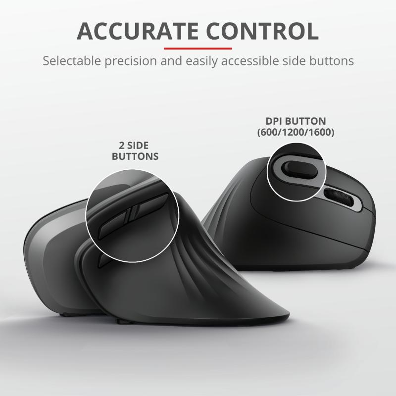 Mouse Wireless Trust Verro, 1600 dpi, Multicolor - imaginea 4