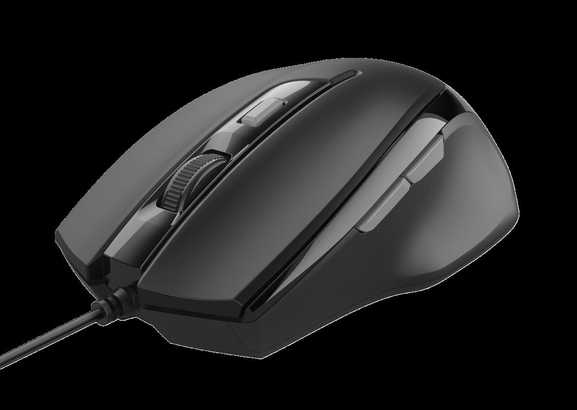 Mouse Trust Voca Comfort Mouse, 2400 dpi, negru - imaginea 1