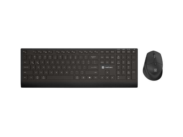 Kit Wireless tastatura si mouse NATEC STINGRAY 2, Negru - imaginea 2