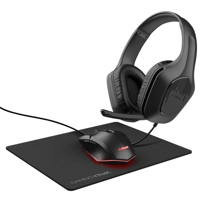 Kit Wired tastatura si mouse Trust GXT 790, negru - imaginea 1