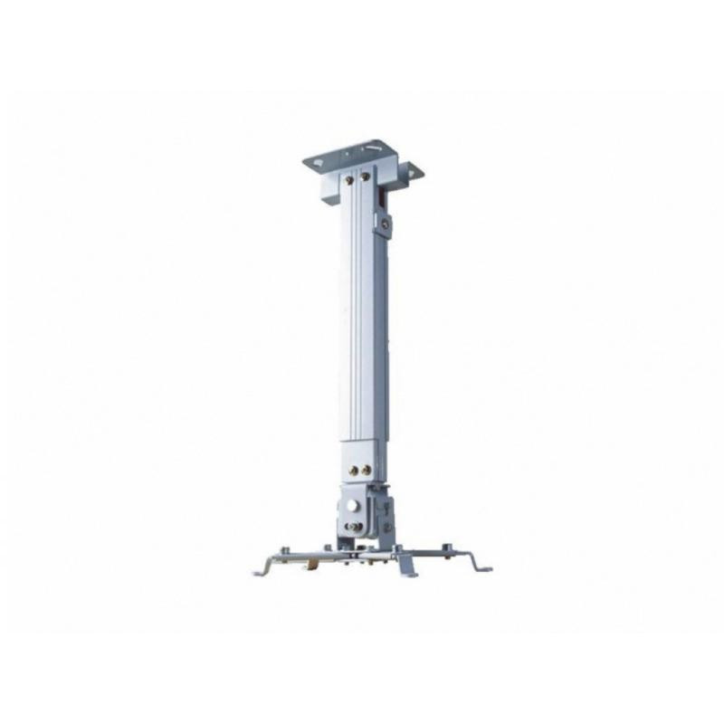 Suport de tavan telescopic Sopar Tapa White 23054, inaltime reglabila intre 43-65 cm, suporta pana la 12 kg, grad de inclinare de +/- 20° | +/- 10°, rotatie +/- 10°, din otel, alb - imaginea 1