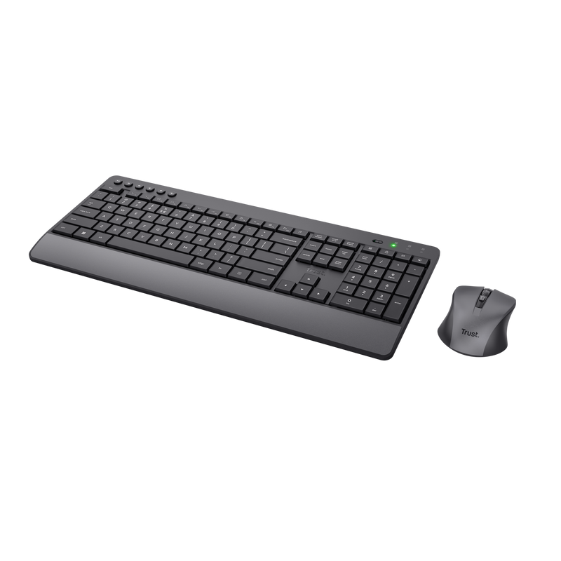 Kit Wireless tastatura si mouse TRUST Trezo, taste numerice, negru - imaginea 4