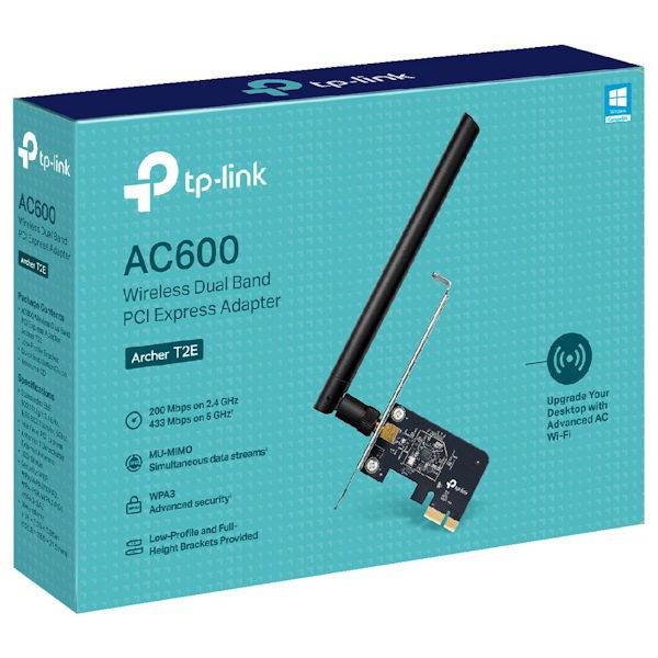 Placa de retea wireless TP-LINK Archer T2E, AC600, WiFI 5, Dual-Band - imaginea 2