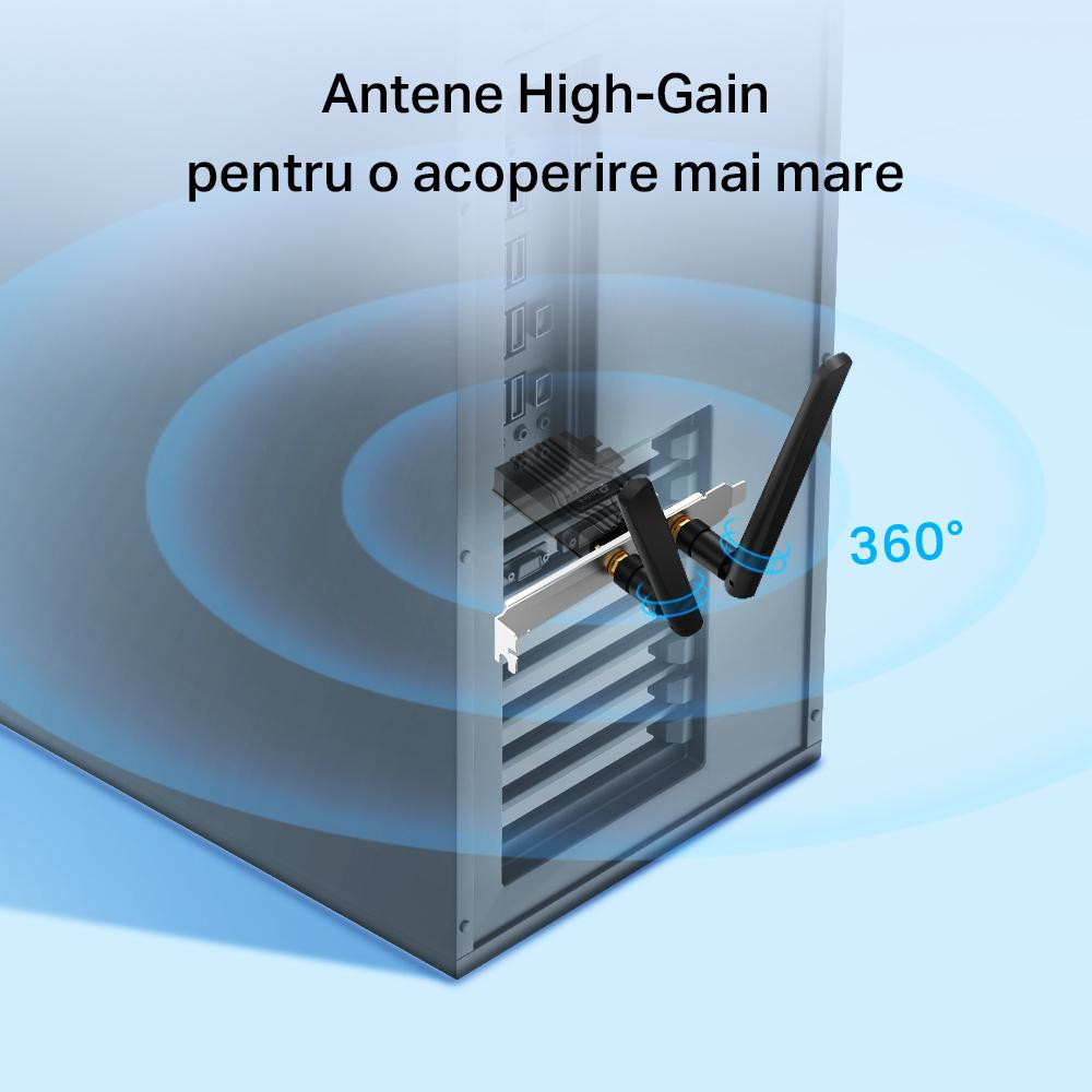 Adaptor Wireless TP-LINK Archer TX55E, WIFI 6, Mesh, Dual Band - imaginea 3