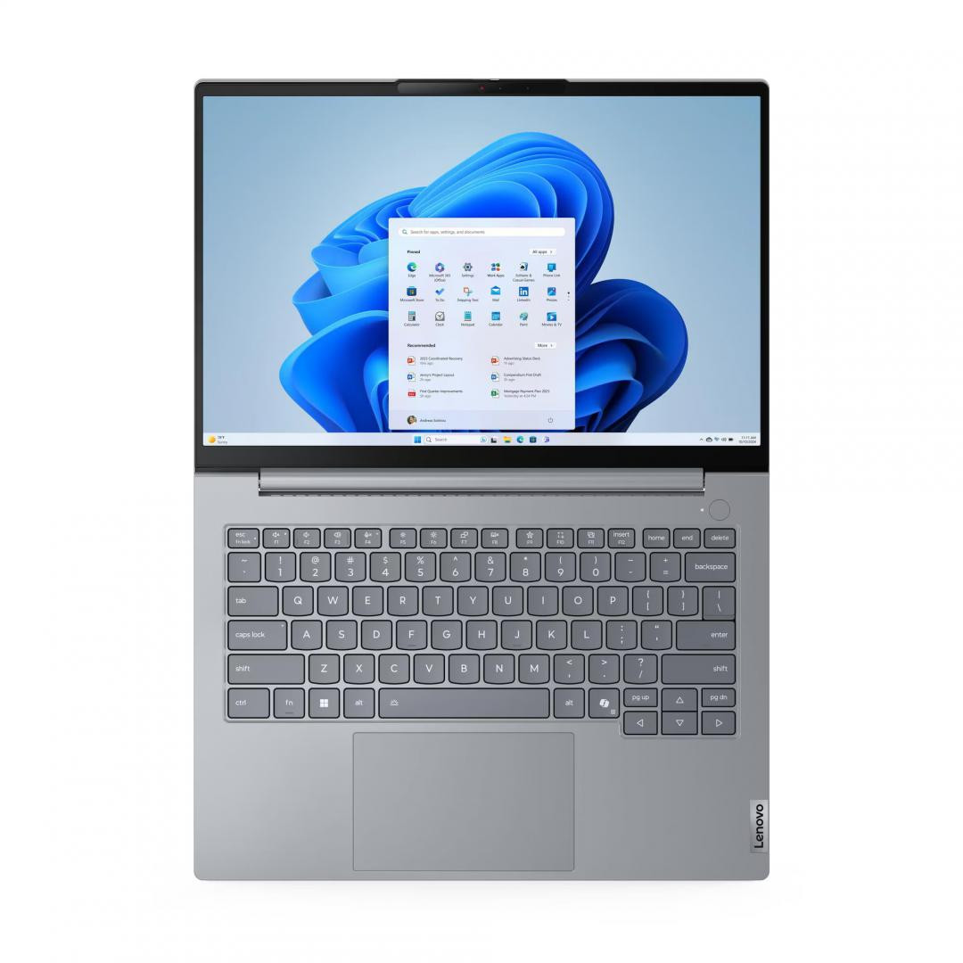 Laptop SMB Lenovo ThinkBook 14 G8 IAL, cu procesor Intel Core Ultra 7 255H, 14'' IPS, 16 GB DDR5, 512 GB SSD, Intel Arc 140T, Fara OS, 3 ani Garantie - imaginea 8