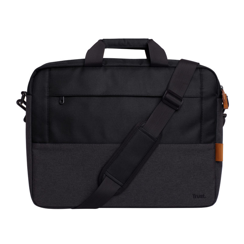 Geanta laptop Trust Lisboa, neagra, 2 ani garantie - imaginea 2
