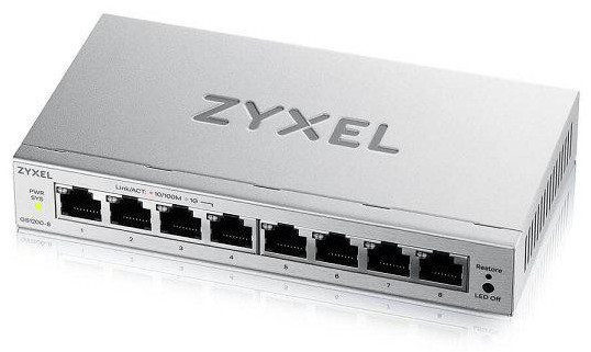 ZYXEL GS1200v3 8-Port GbE Web Managed Switch - imaginea 1