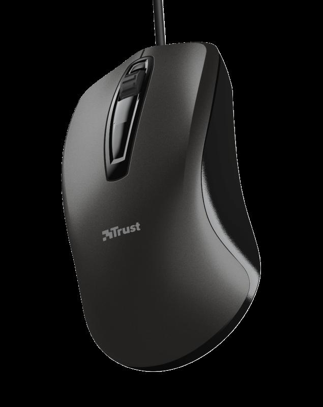 Mouse Trust Carve, 1200 dpi, Negru - imaginea 4