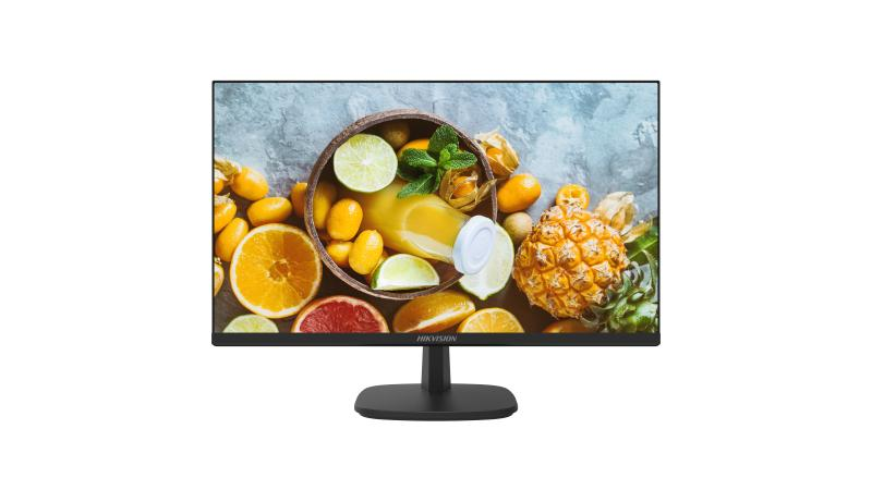 Monitor Hikvision DS-D5227U3-1P0 27" 4K, E-LED Backlight, rezolutie:3840×2160, timp de rapsuns: 14 ms(typ)(G to G)OD 5ms, luminozitate: 350 cd/m², contrast: 1200 : 1, interfate: HDMI 2.0 x 2, DP 1.4 x 1, culoare neagra, VESA: 100 mm × 100 mm, dimensiuni: 614.7 (W) mm × 452.5 (H) mm × 226.4 (D) mm - imaginea 1