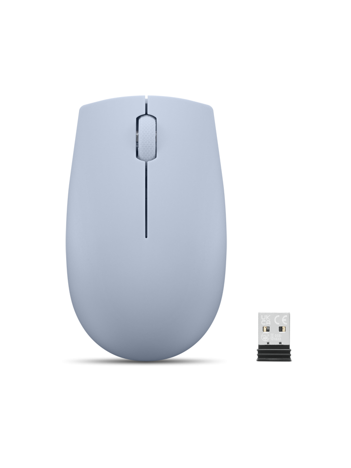 Mouse Wireless LENOVO 300, 1000 dpi, Albastru - imaginea 1