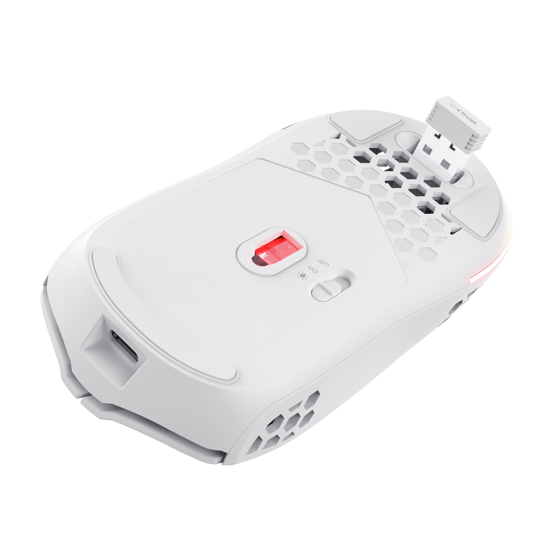 Mouse Gaming Wireless Trust GXT 929 Helox, 4800 dpi, Alb - imaginea 3