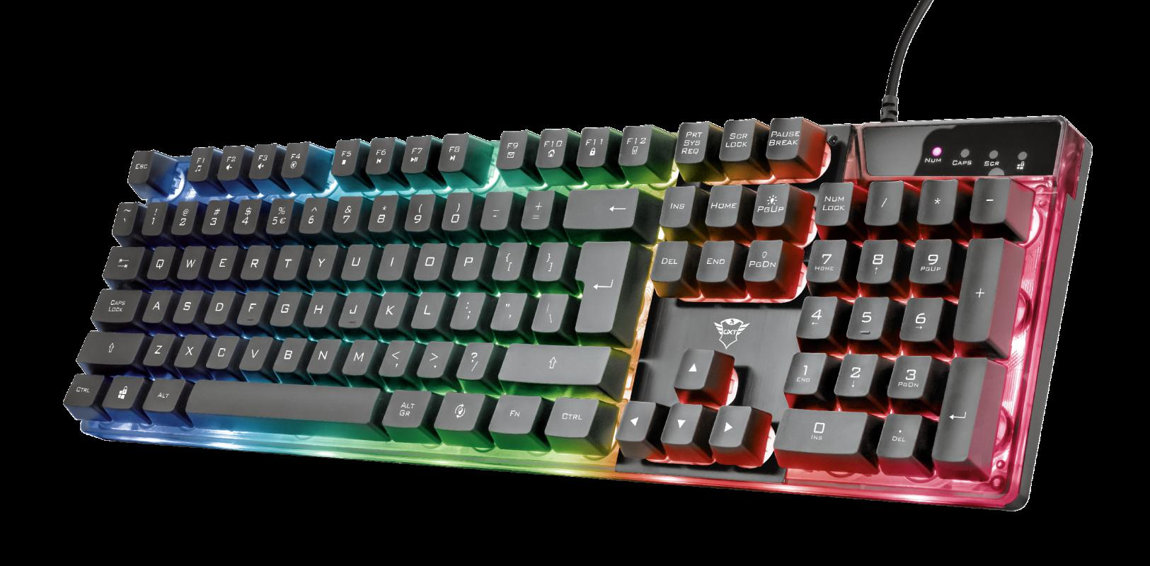 Kit Wired tastatura si mouse Trust GXT 838 Azor, taste numerice, negru - imaginea 4