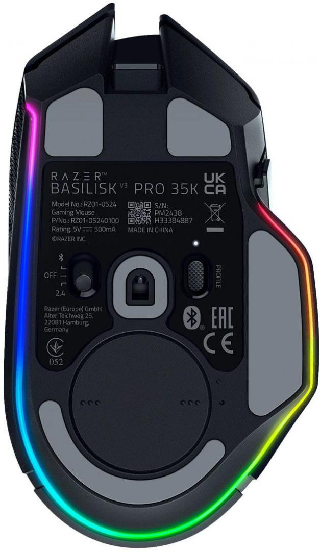 Mouse Gaming Wireless Razer Basilisk V3 Pro 35K, 35000 dpi, negru - imaginea 4