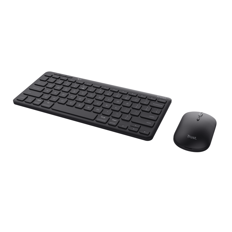 Kit Wireless tastatura si mouse Trust Lyra, negru - imaginea 1
