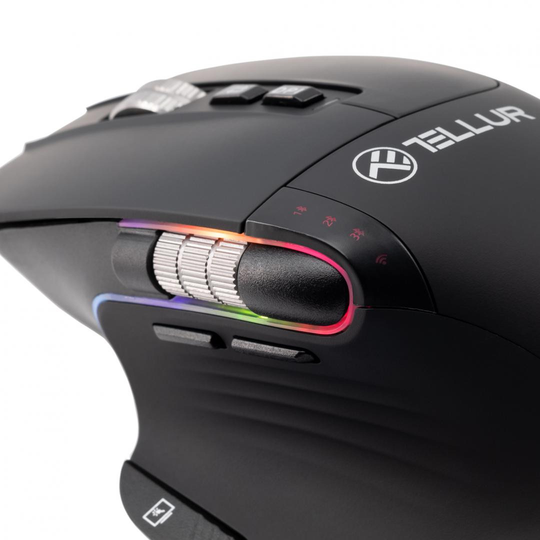 Mouse Gaming Wireless TELLUR Shade, 3200 dpi, Negru - imaginea 5