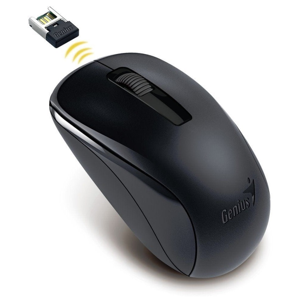 Mouse Wireless Genius NX-7005, 1200 - 1400 dpi, Negru - imaginea 1