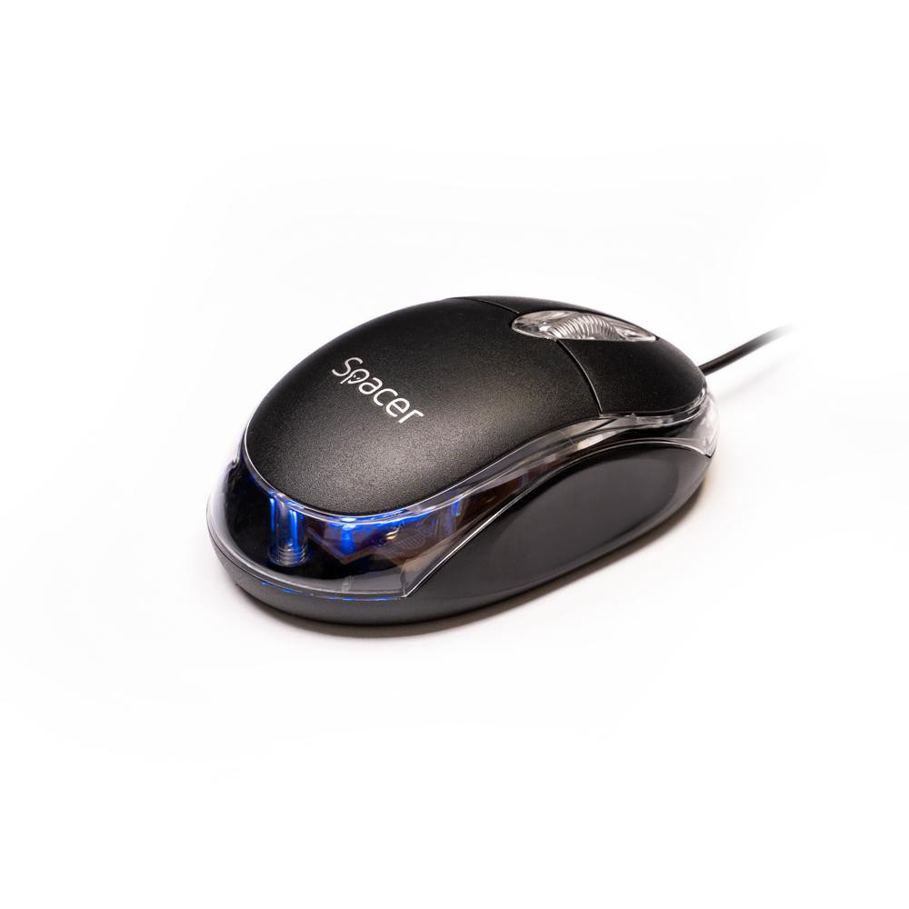 Mouse SPACER SPMO-080, 800 dpi, Negru - imaginea 3