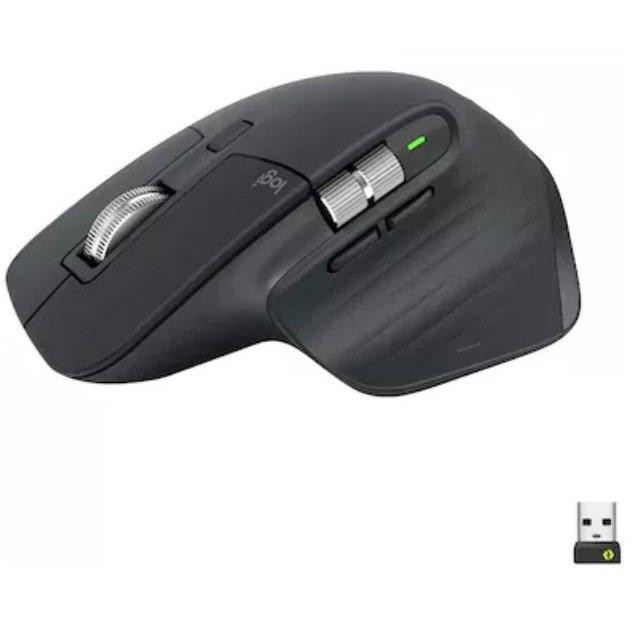 Mouse Wireless Logitech MX Master 3S, 8000 DPI, Gri - imaginea 3