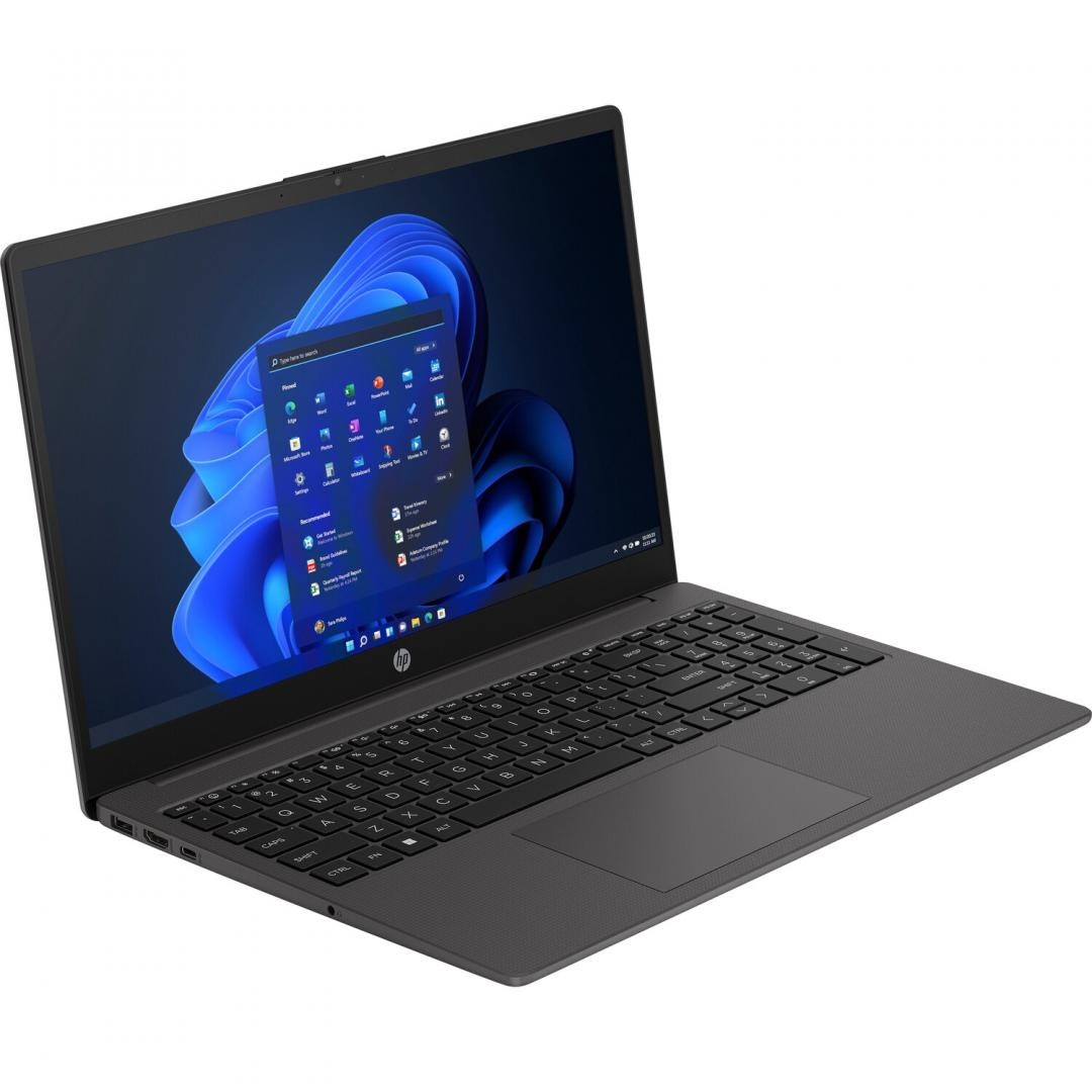 Laptop HP 255R G10, 15.6 inch FHD (1920x1080) Anti-Glare LED SVA Narrow Bazel uslim 250 nits, AMD Ryzen 3 7335U Quad Core (3.0GHz, up to 4.3GHz, 8MB), video integrat AMD Radeon Graphics, RAM 8GB DDR5 4800MHz (1x8GB), SSD 512GB PCIe NVMe, no ODD, Boxe stereo integrate, Webcam HD, WLAN Realtek - imaginea 2