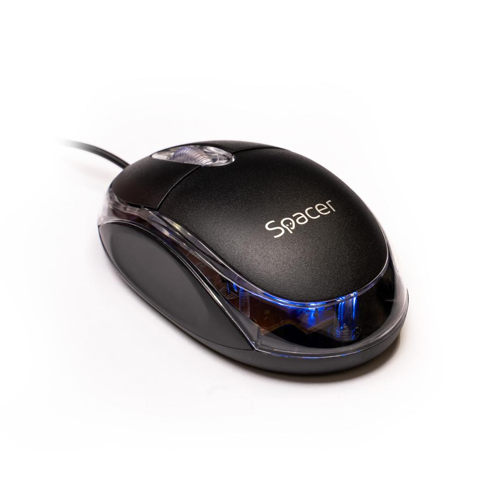 Mouse SPACER SPMO-080, 800 dpi, Negru - imaginea 1