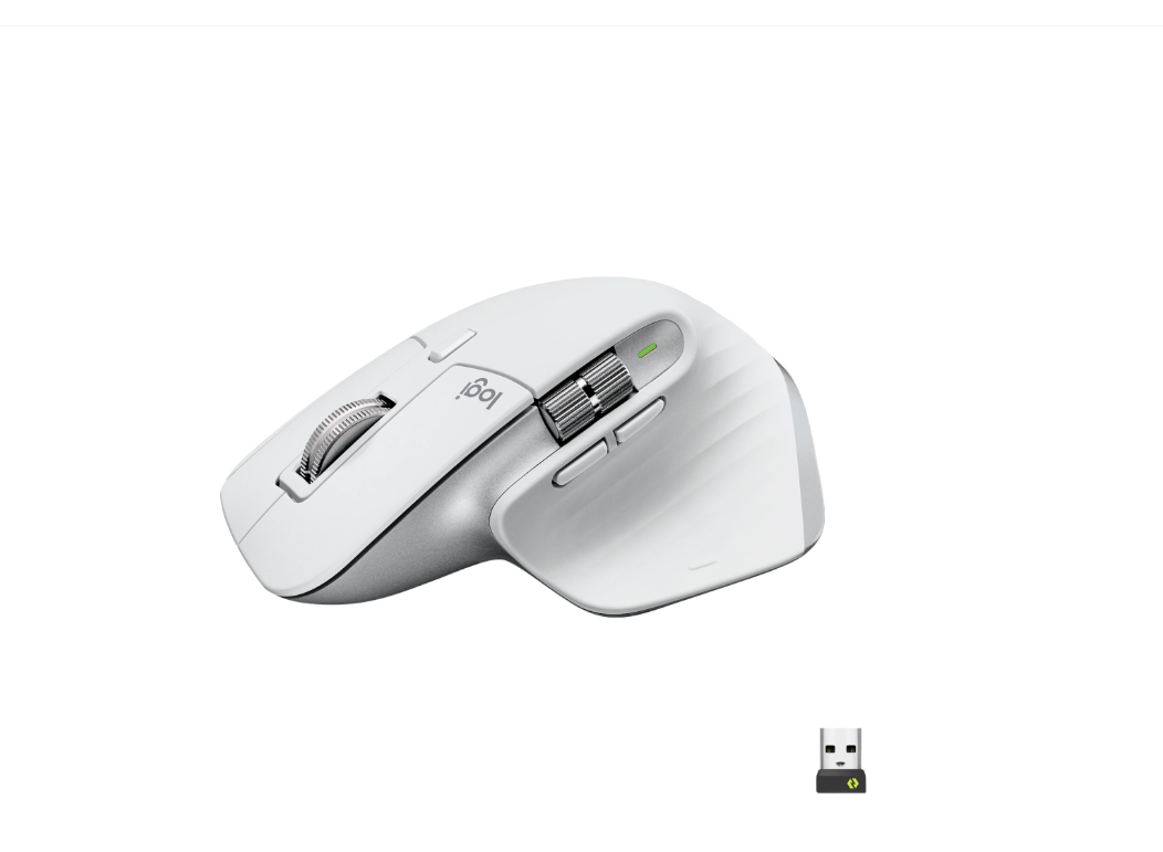 Mouse Wireless Logitech MX Master 3S Performance Wireless Mouse, 8000 dpi, Alb - imaginea 1