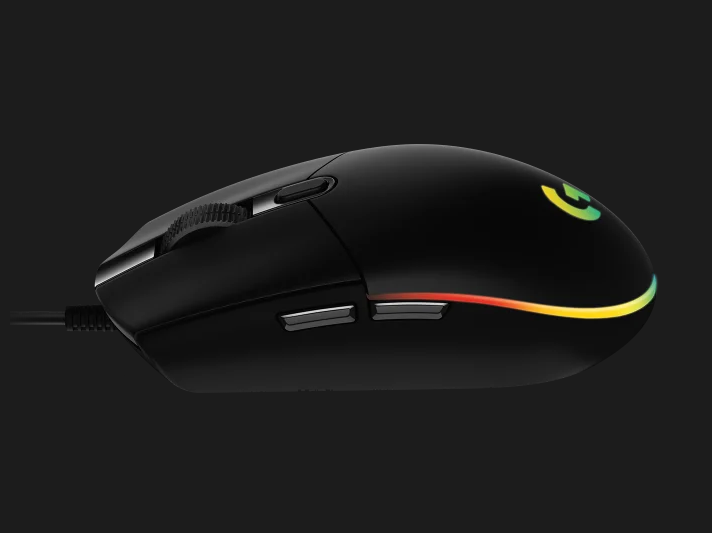 Mouse Gaming Logitech G203 LIGHTSYNC, 8000 dpi, Negru - imaginea 2