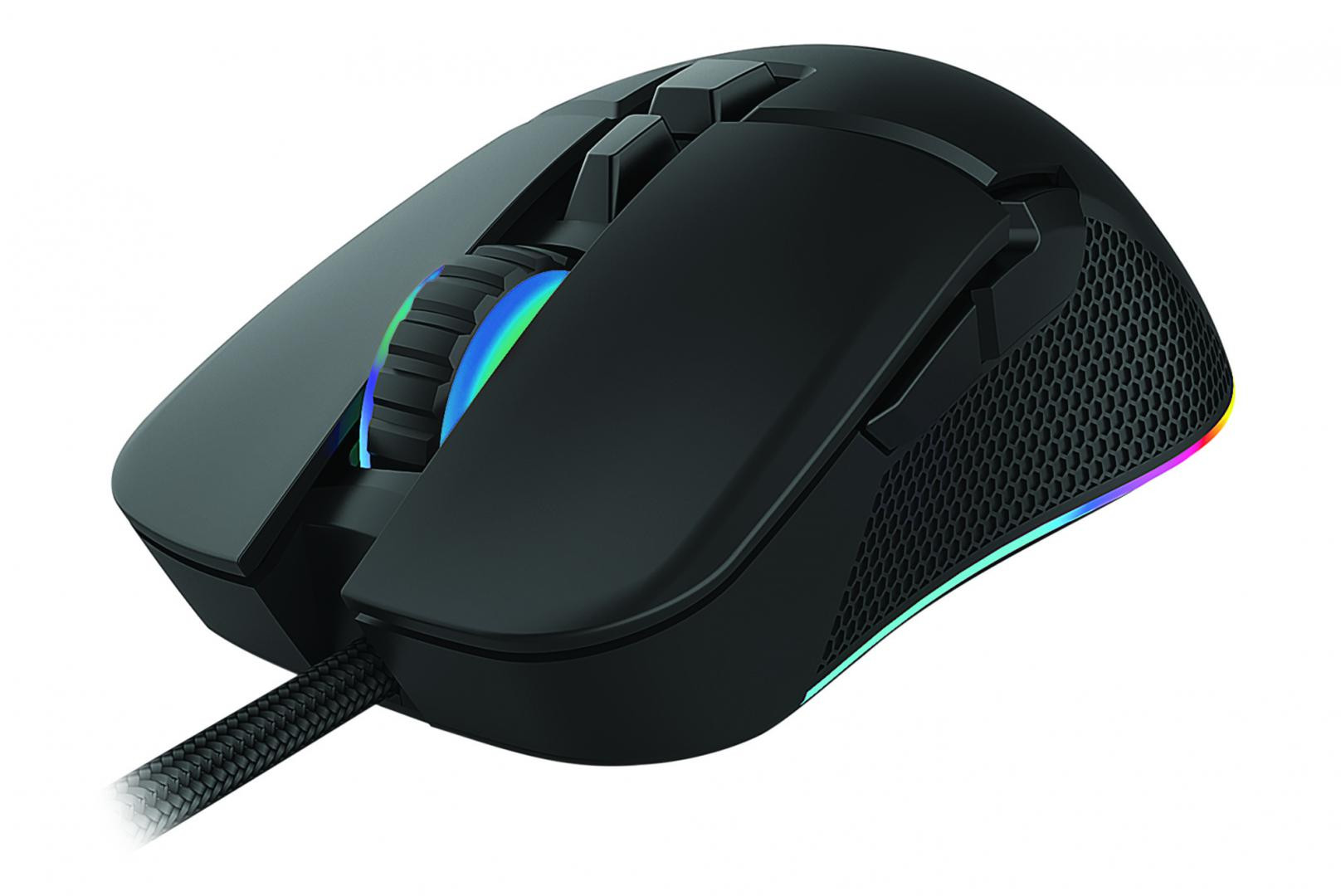 Mouse gaming Serioux Kayel, Senzor Sunplus 199, 800-6400 DPI, switch HUANO, pana la 20 milioane de click-uri, 7 Butoane, 6 moduri de iluminare RGB, cablu USB 1.5M, plug and play, compatibil cu Windows 2000/XP/9X/VISTA/7/8/10 - imaginea 5