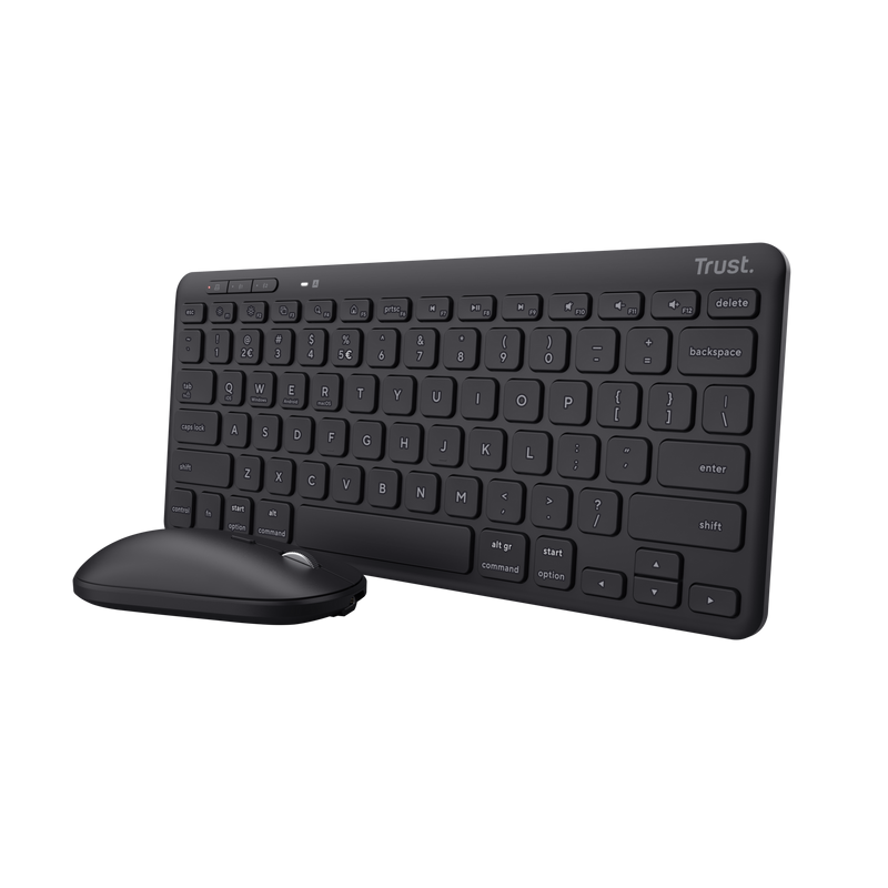 Kit Wireless tastatura si mouse Trust Lyra, negru - imaginea 3