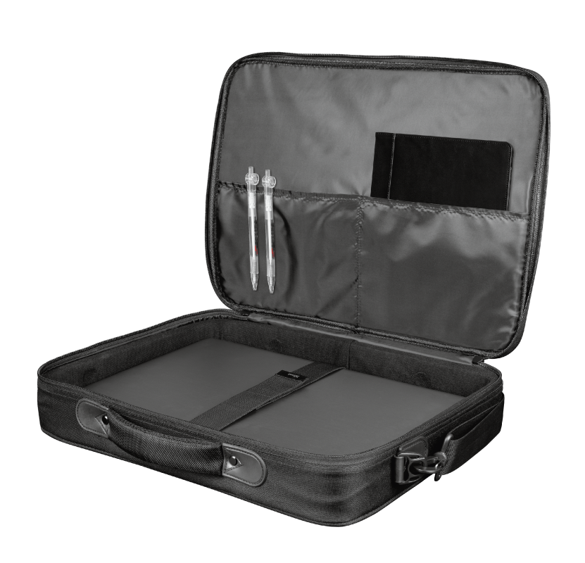 Geanta laptop Trust Atlanta, Negru, 2 ani Garantie - imaginea 4