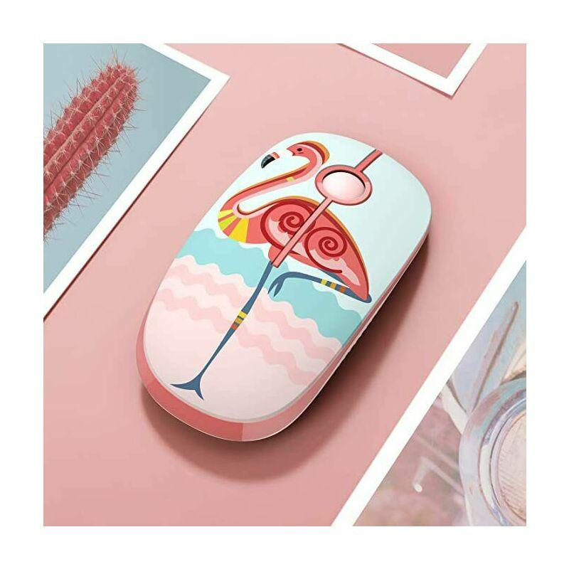 Mouse Gaming Wireless TELLUR Flamingo, 16000 DPI, roz - imaginea 2