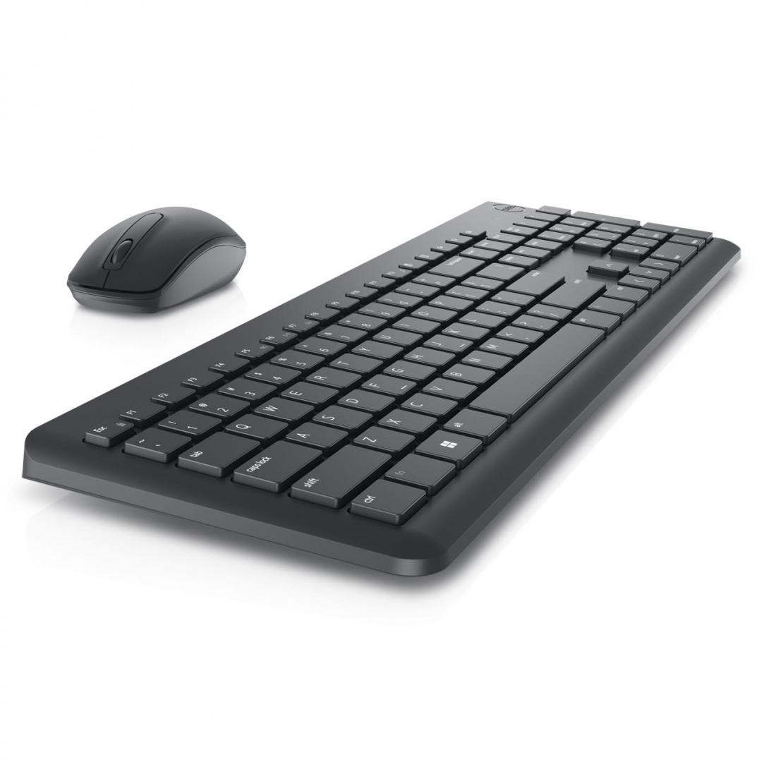 Kit Wireless tastatura si mouse Dell KM3322W, taste numerice, Negru - imaginea 2
