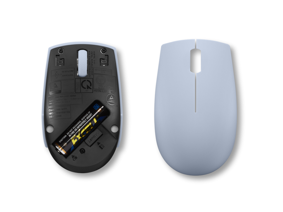 Mouse Wireless LENOVO 300, 1000 dpi, Albastru - imaginea 6