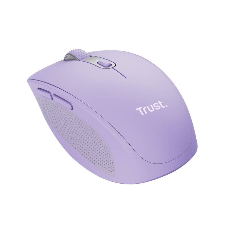 Mouse Wireless TRUST Ozaa, 3200 dpi, Liliac - imaginea 2