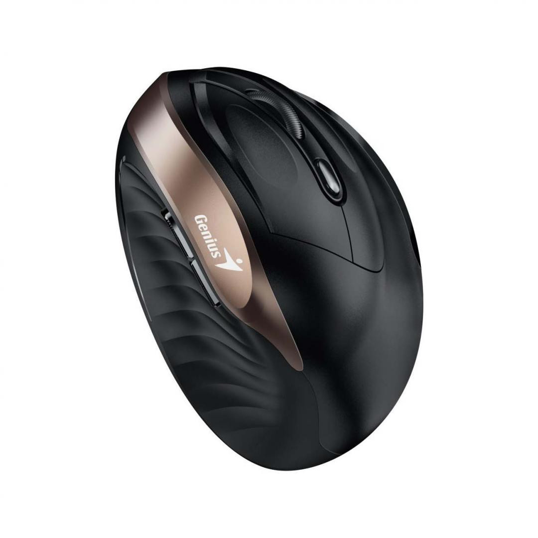 Mouse Wireless Genius Ergo NX-8200S, 1600 dpi, Auriu - imaginea 3