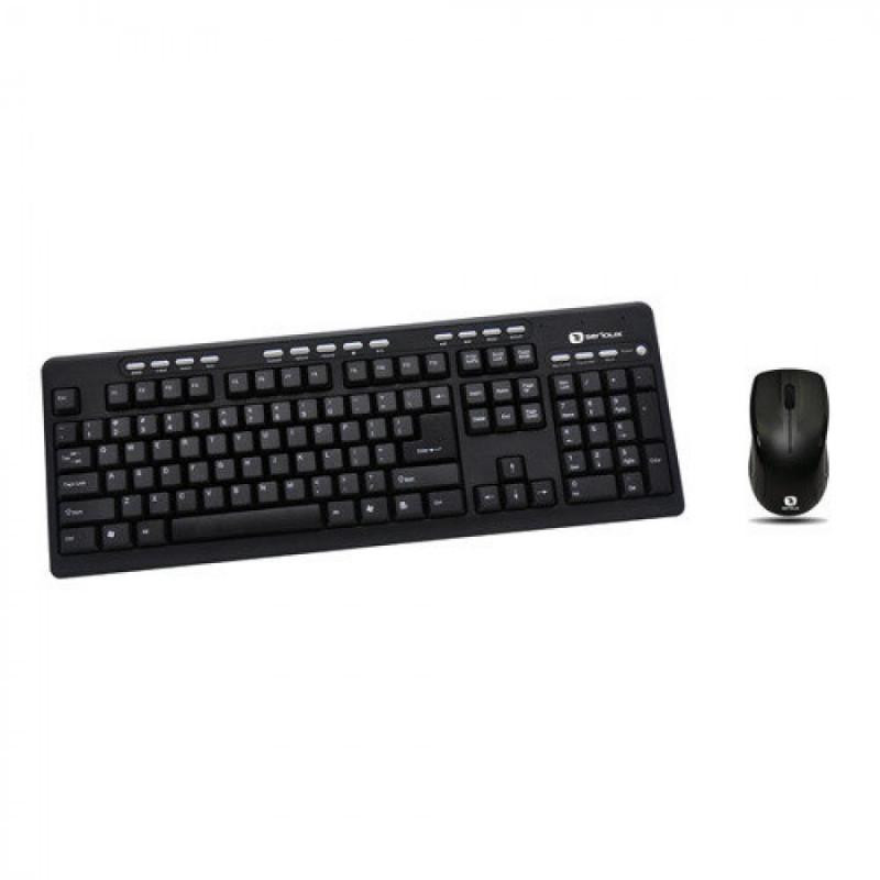 Kit tastatura + mouse Serioux MKM5500, cu fir, multimedia, negru, USB - imaginea 1