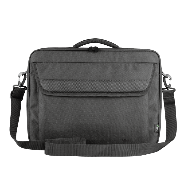 Geanta laptop Trust Atlanta, Negru, 2 ani Garantie - imaginea 1