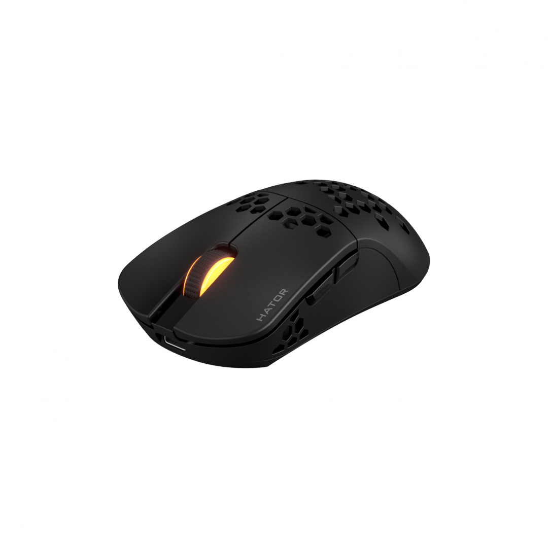 Mouse Gaming Wireless Hator Stellar Pro Wireless, 26000 DPI, negru - imaginea 1