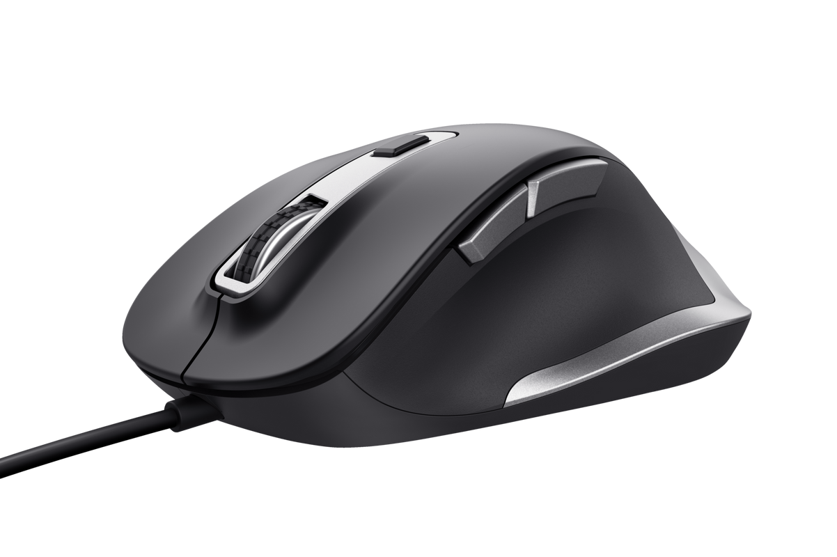 Mouse Trust Fyda, 5000 DPI, Negru - imaginea 2