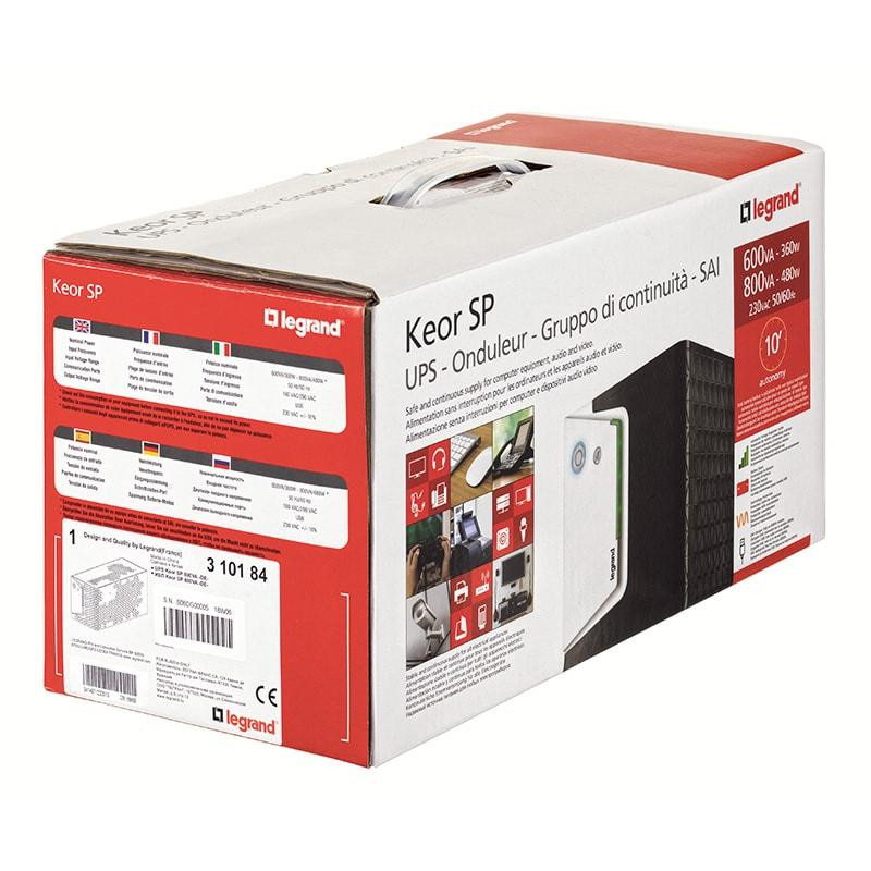 UPS Legrand KEOR SP 800, 480W, USB, Mini Tower - imaginea 2