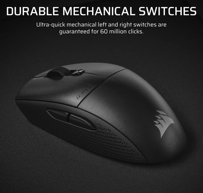 Mouse Gaming Wireless CORSAIR M55, 24000 dpi, Negru - imaginea 7