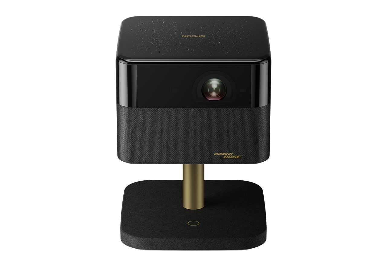 Epson Proiector Lifestudio Flex Special Lux Edition — EF-73 Night Black, Tehnologie 3LCD, LCD 0.62", 1000 Lumeni, Rezolutie: 4K, Aspect: 16:9, Contrast: 5.000.000 : 1, Sursa lumina: LED, Durata de viata: 20.000 ore, refresh rate 192 Hz - 240 Hz, suport HDR, Marime ecran: 30 inchi - 150 inchi - imaginea 1