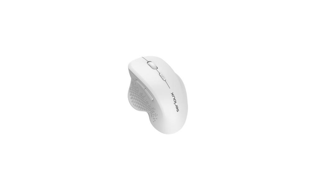 Mouse Serioux Glide 515 Wireless, Alb, Senzor: Optic, DPI: 800/ 1200/ 1600, conexiune: Dongle USB 2,4 GHz, banda de frecventa: 2,4 GHz, click silentios, design ergonomic, alimentare: 1 baterie AA inclusa, 1,5 V, cerințe OS: Win, Mac, Vista - imaginea 5