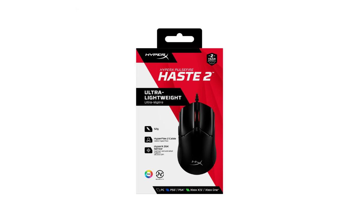 Mouse Gaming HyperX Pulsefire Haste 2, 26000 dpi, Negru - imaginea 3