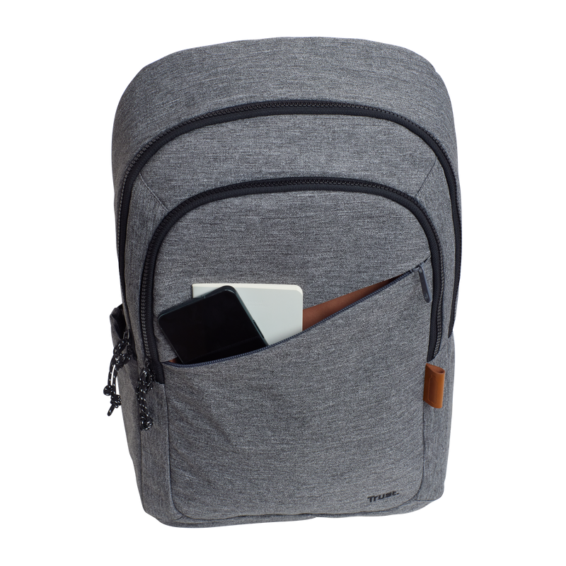 Rucsac laptop TRUST Avana, Gri, 2 ani Garantie - imaginea 3
