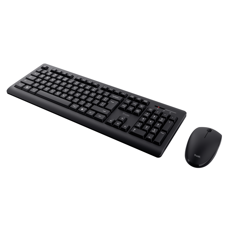 Kit Wireless tastatura si mouse TRUST Primo, taste numerice, Negru - imaginea 4