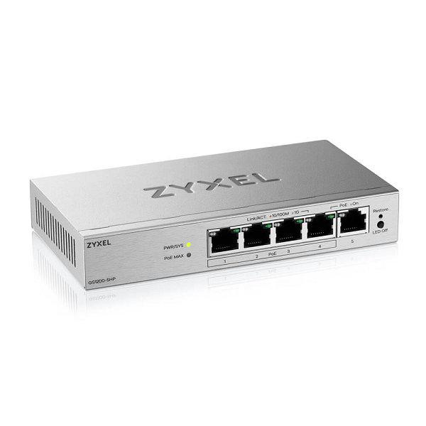 ZYXEL GS1200-5HPV3 5-Port Gigabit PoE Web-Managed Switch - imaginea 5