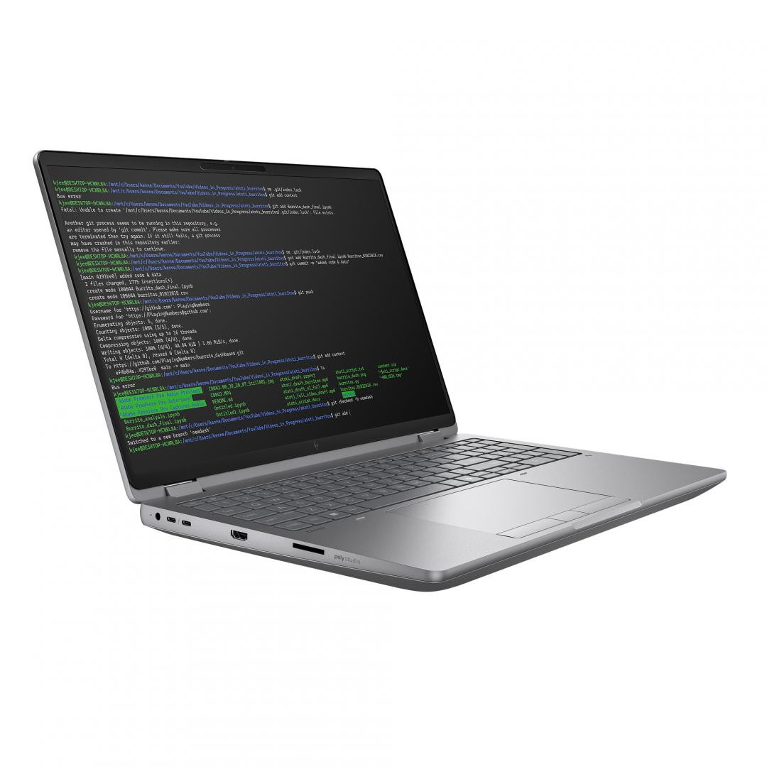 Laptop Workstation HP ZBook Fury G1i, cu procesor Intel Core Ultra 9 285HX, 16'' IPS, 128 GB DDR5, 2 TB SSD, NVIDIA RTX PRO 5000 Blackwell, 24GB GDDR7, Windows 11 Pro, 2 ani Garantie - imaginea 3