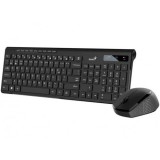 Kit Wireless tastatura si mouse Genius SlimStar 8230, taste numerice, Negru — Nou